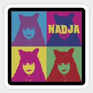 Nadja pop art Sticker